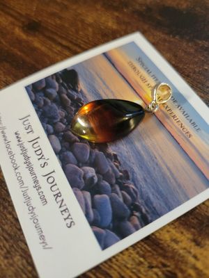 Pendant Baltic Amber -Lithuania-Gradient shades.