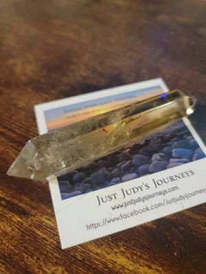 Crystal Smooth Double Terminated Citrine