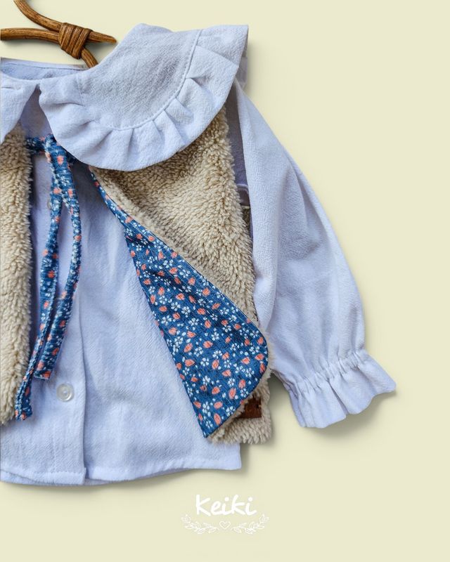 Conjunto Blusa y Chaleco reversible