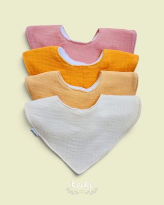 Pack de 4 Baberos con tela toalla