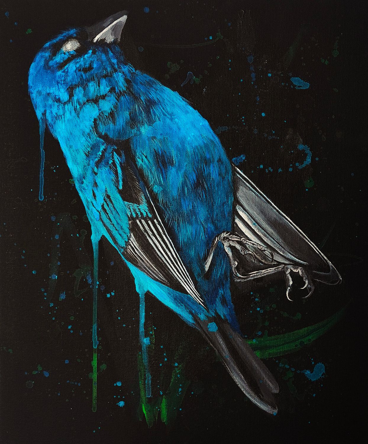 "Kuoleman Peili" - acrylic painting