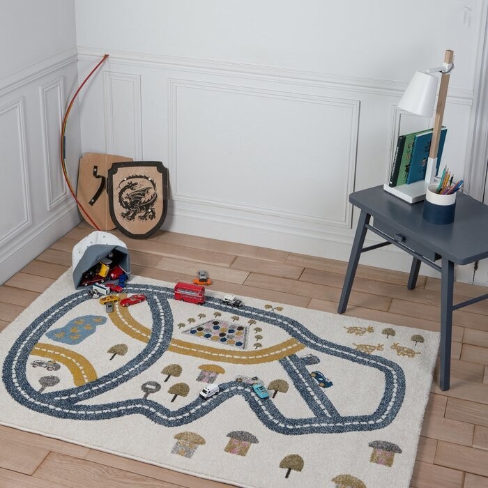 AFK LIVING kilimas Kid&#39;s rug Racetrack - Multicolor