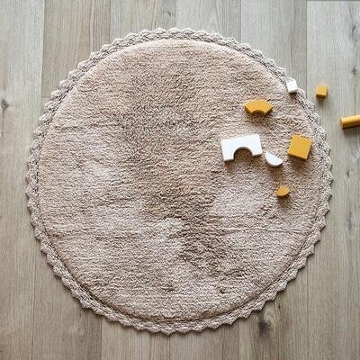 Nattiot rug PERLA Nude tapis finition crochet
