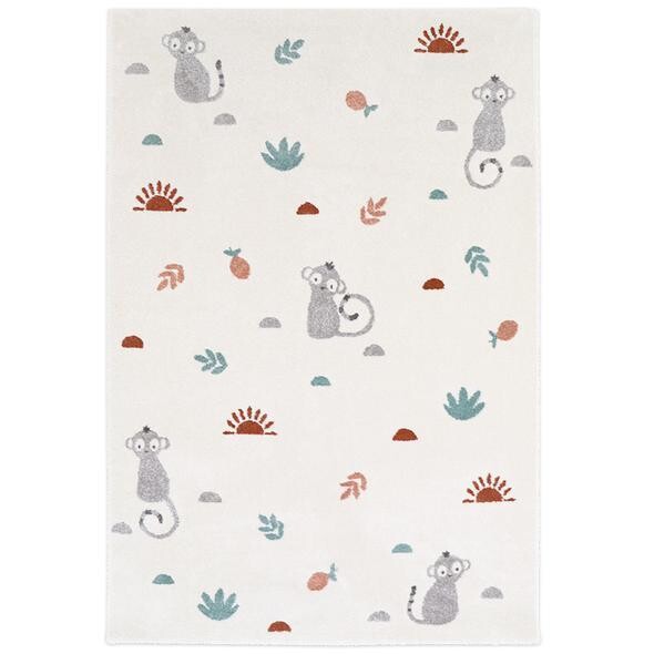 Nattiot kilimas LITTLE WILD MONKEY SIENNA tapis enfant