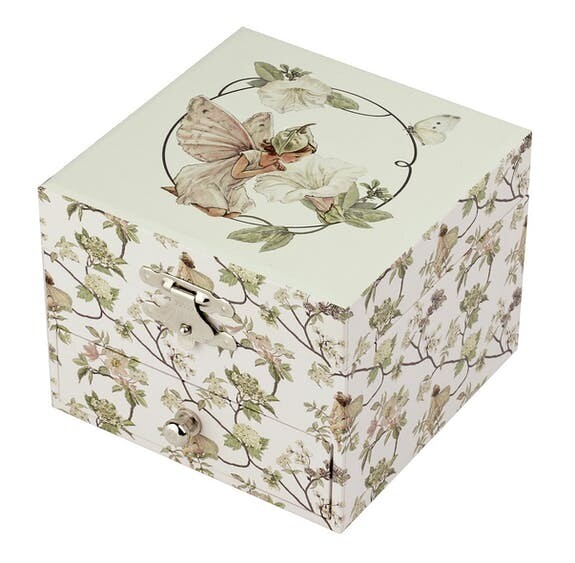 Trousselier music box- BOITE À MUSIQUE CUBE FLOWER FAIRIES© - NARCISSE