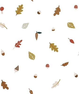Lilipinso and Co WALLPAPER (50CMX10M) - SPARKED AUTUMN LEAF PATTERN