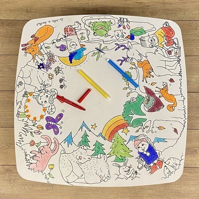 DB KIDS - coloring table  La Coloritable La Forêt