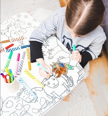 DB KIDS - coloring table  La Coloritable - La Ferme