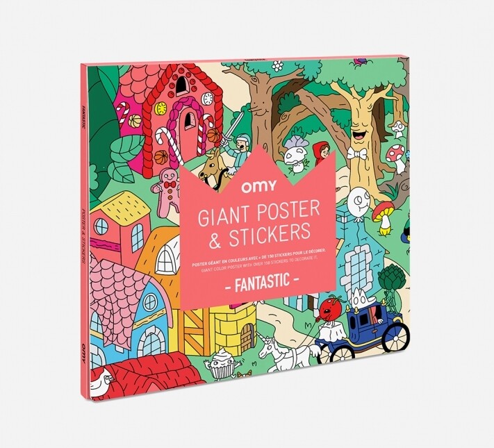 OMY EU Giant poster + 100 stickers - FANTASTIC