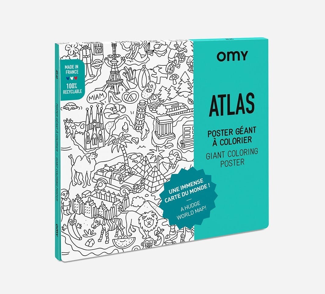 OMY Giant coloring poster - ATLAS