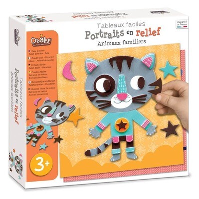 Créa Lign&#39; - Jeux créatifs &amp; éducatifs -  Relief portraits &quot;Pets&quot;