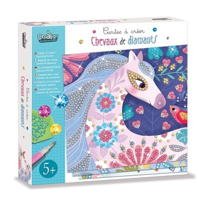 Créa Lign&#39; - Jeux créatifs &amp; éducatifs -  Cards to create &quot;Horses of diamonds&quot;