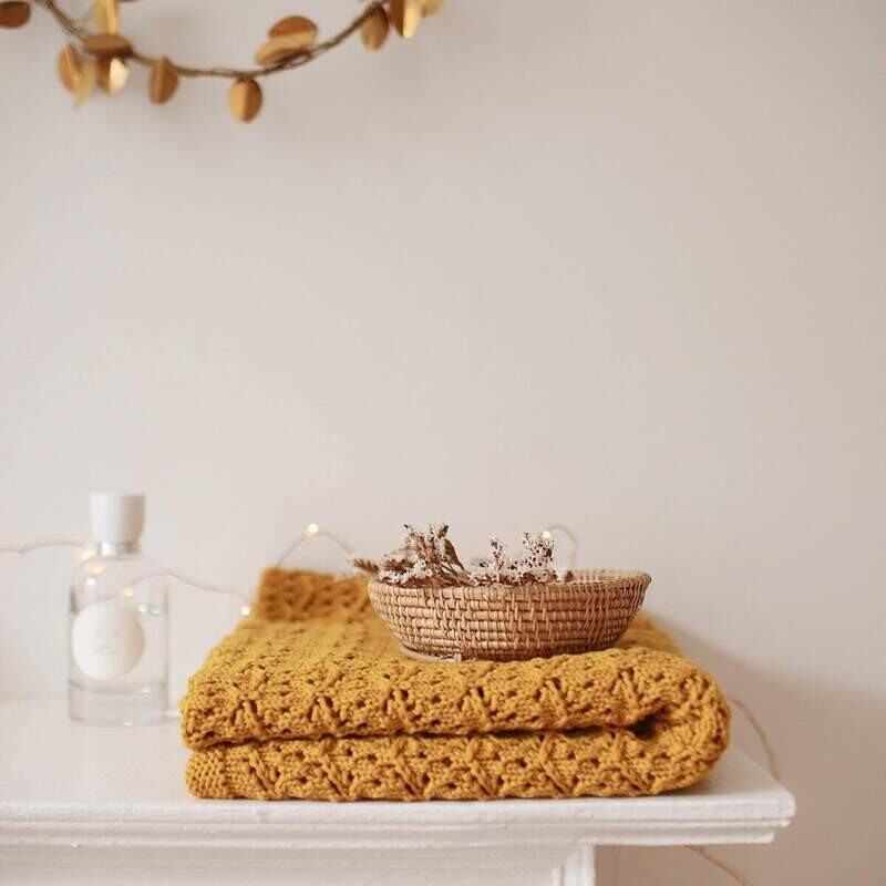 ROSE IN APRIL - DENTELLE BLANKET CEYLAN YELLOW
