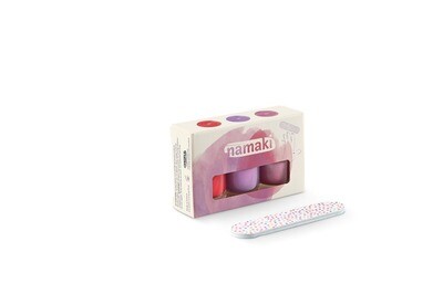 Namaki cosmetics - Box of 3 - Griotte - Mauve - Rose pailleté