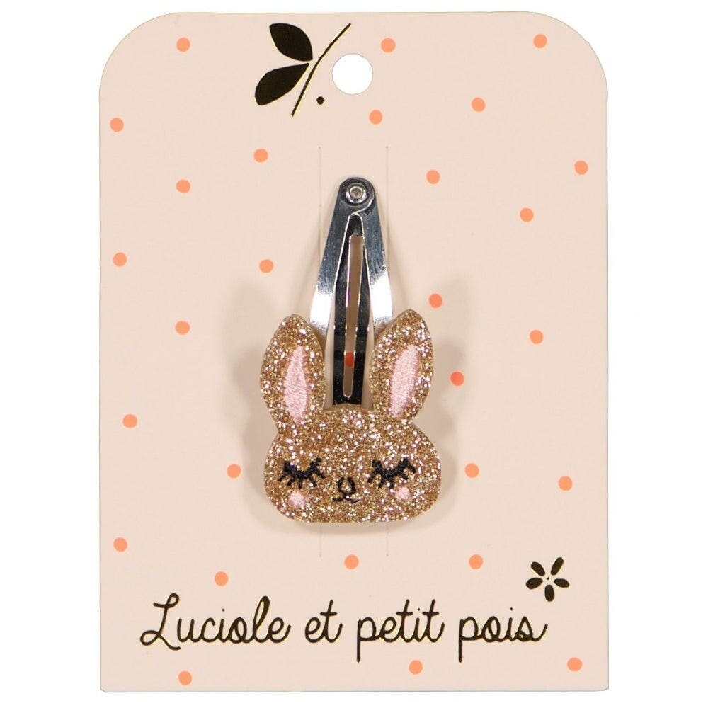 Luciole et Petit Pois hair clip -Barrette lapinou
