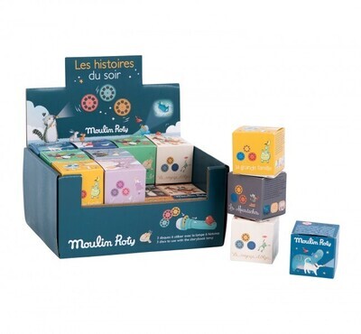 Moulin Roty  -  Assorted boxes of 3 discs for storybook torches