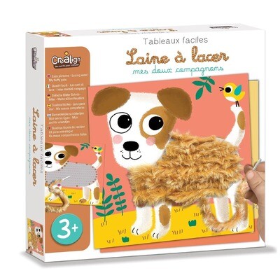 Créa Lign&#39; - Jeux créatifs &amp; éducatifs -Laine à lacer &quot;Mes Doux Compagnons&quot;