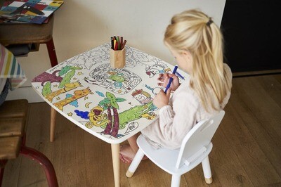 DB KIDS - coloring table  La Coloritable La Savane