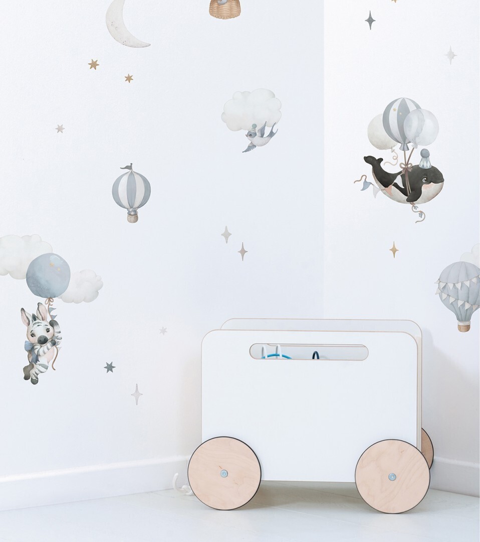 LILIPINSO - SELENE - Wall decals / Animals fantasy (blue)