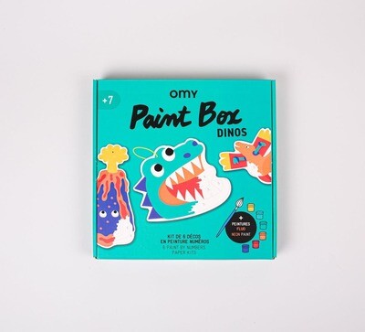 OMY - spalvinimo - piešimo dėžutė - DINOS - PAINT BOX