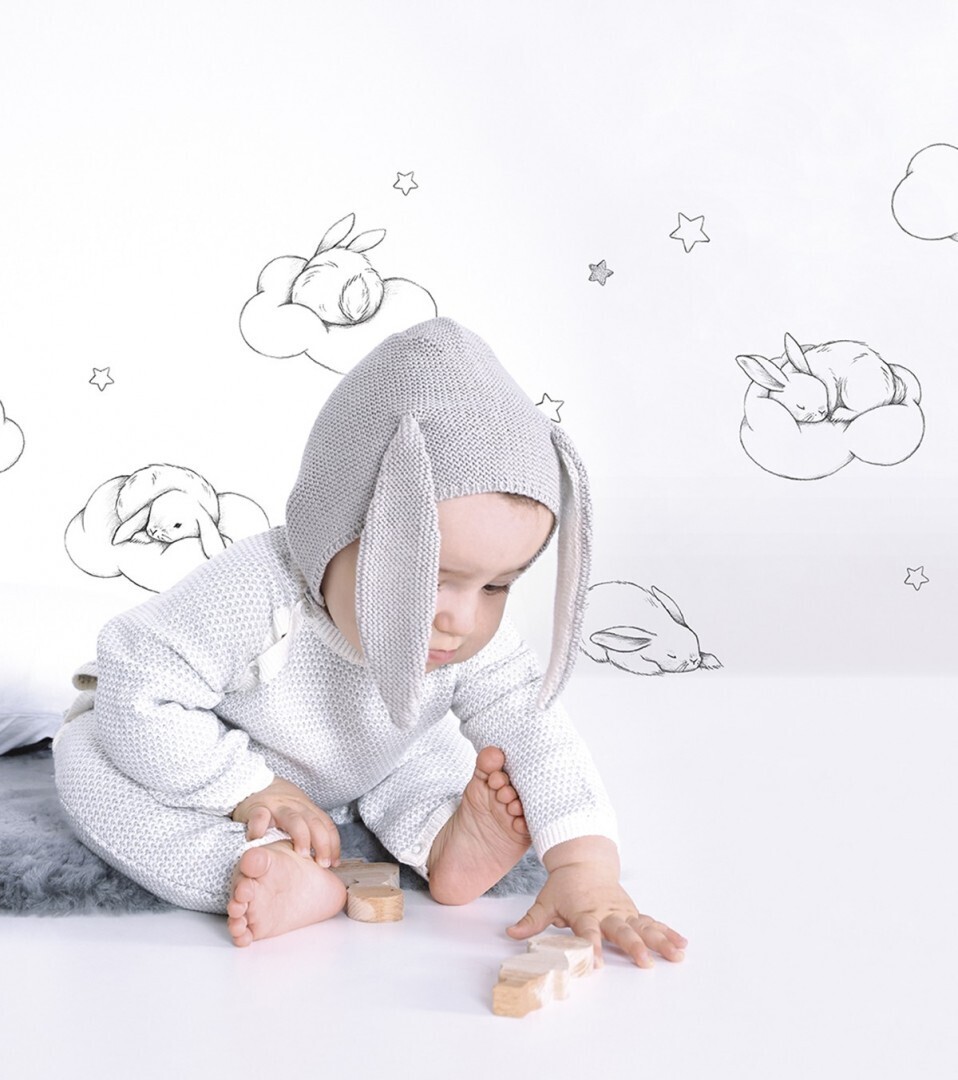 LILIPINSO - BUNNY - BUNNY - Wall decals / Bunnies, clouds and stars