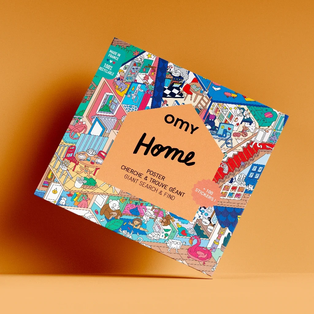 OMY EU Giant poster + 100 stickers - HOME