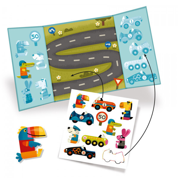 DJECO - Removable stickers - Cars