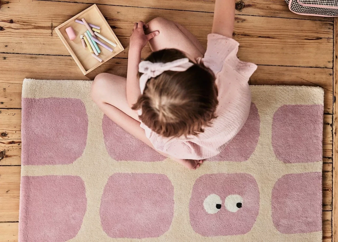 BLEUU-STUDIO - Children's rug Bidules pink