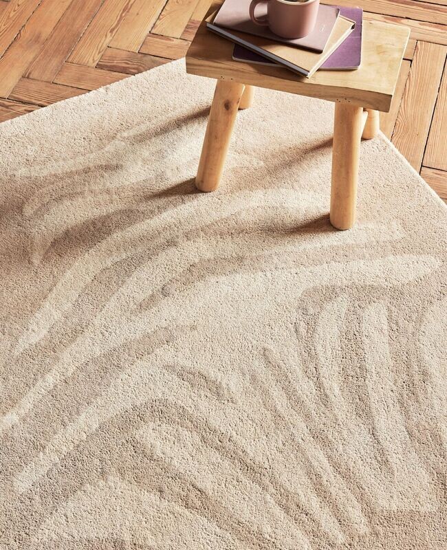 BLEUU-STUDIO kilimas Beige Zebra Children&#39;s Rug