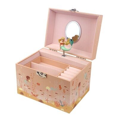 Trousselier muzikinė dėžutė - Large Mermaid Musical Jewelry Box - Vanity Case - NEW