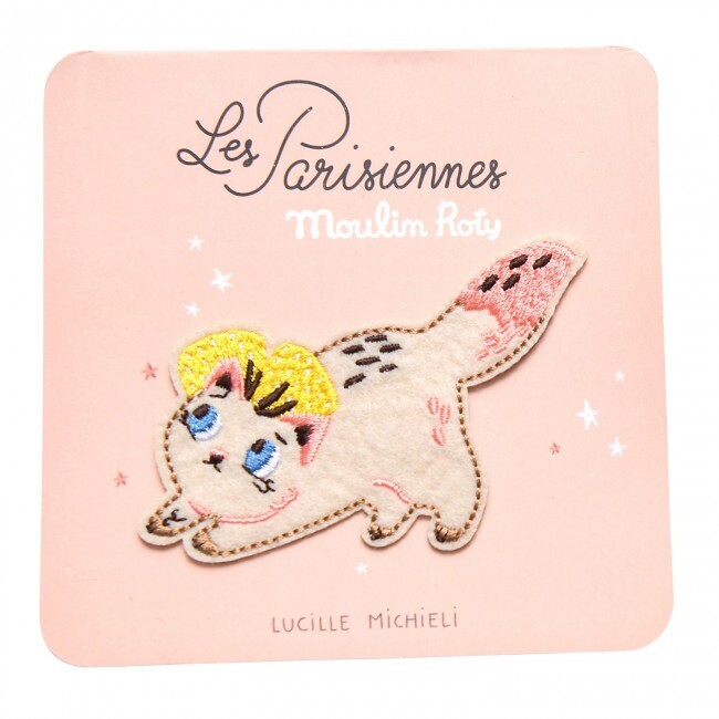 Moulin Roty - Embroidered patch - Cat