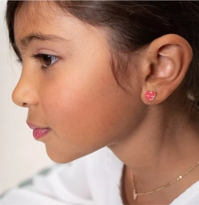 Rosajou - Children's jewelery - Heart earrings