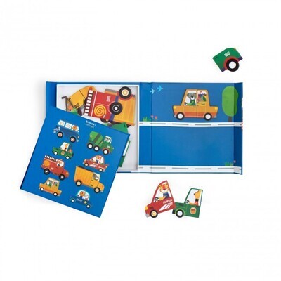 Moulin Roty - Magnetic game Vehicles Les Popipop
