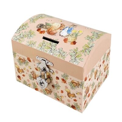 Trousselier muzikinė dėžutė - taupyklė -Peter Rabbit© Hazelnut Musical Money Box - New