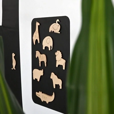 FERFLEX  - Magnetic wooden game - Animals of the savannah