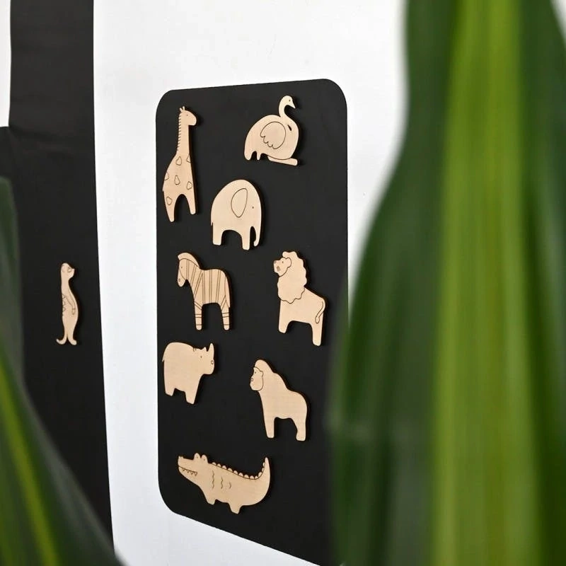 FERFLEX  - Magnetic wooden game - Animals of the savannah