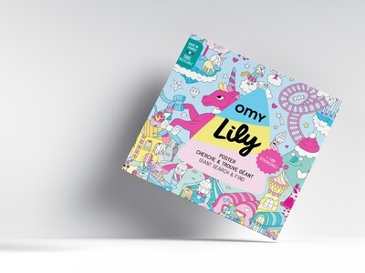 OMY EU Giant poster + 100 stickers - LILY