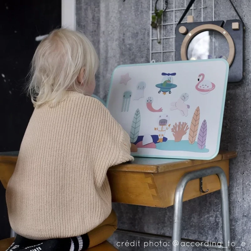Ma Cabane à Rêves - School magnetic whiteboard -- Opaline