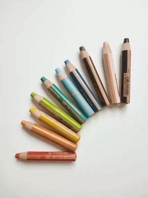 Ma Cabane à Rêves - spalvotų pieštukų rinkinys - 10 STABILO Woody 3in1 pencils
