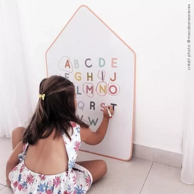 Ma Cabane à Rêves - magnetinis žaidimas abecelė- didelės didžiosios raidės - Magnetic Alphabet - 53 Large Capital Letters