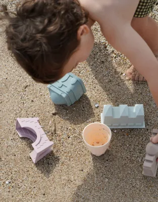 Leo et Lea - Beach set - Château, Soft Pastel
