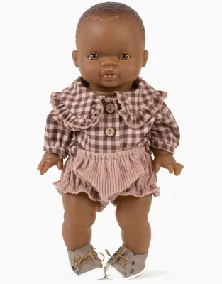 Minikane - Karina blouse set in Vichy Emile &amp; Ida flannel and bloomers - GORDIS