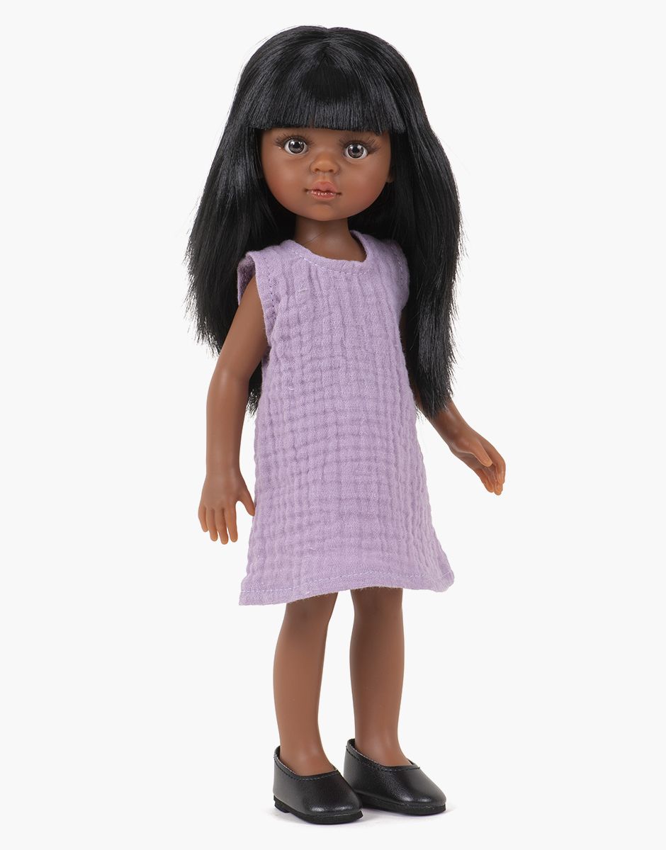 Minikane - Amigas doll - Nora and her lilac Iva dress
