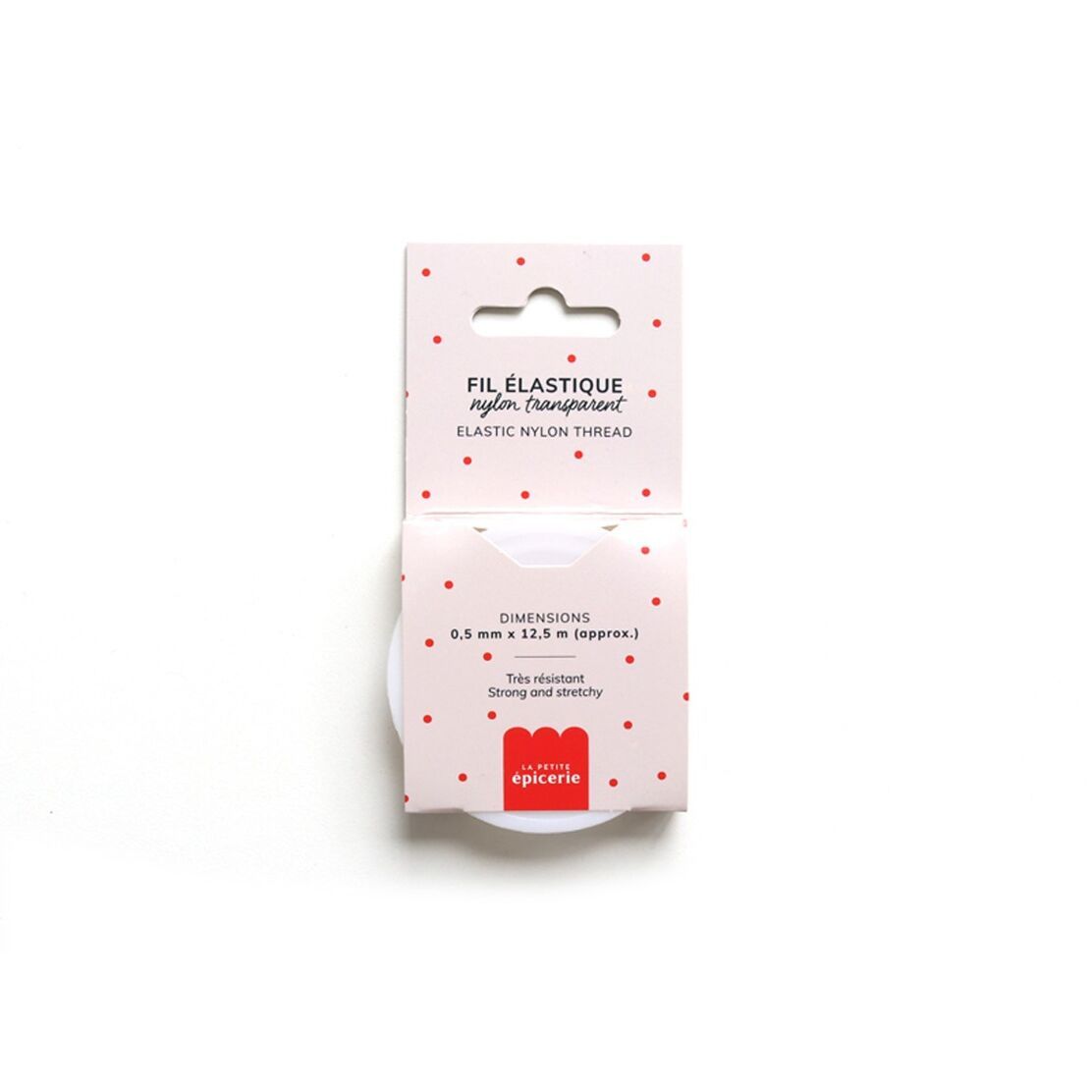 La Petite Épicerie 12.5 m of 0.5 mm nylon elastic thread - Transparent