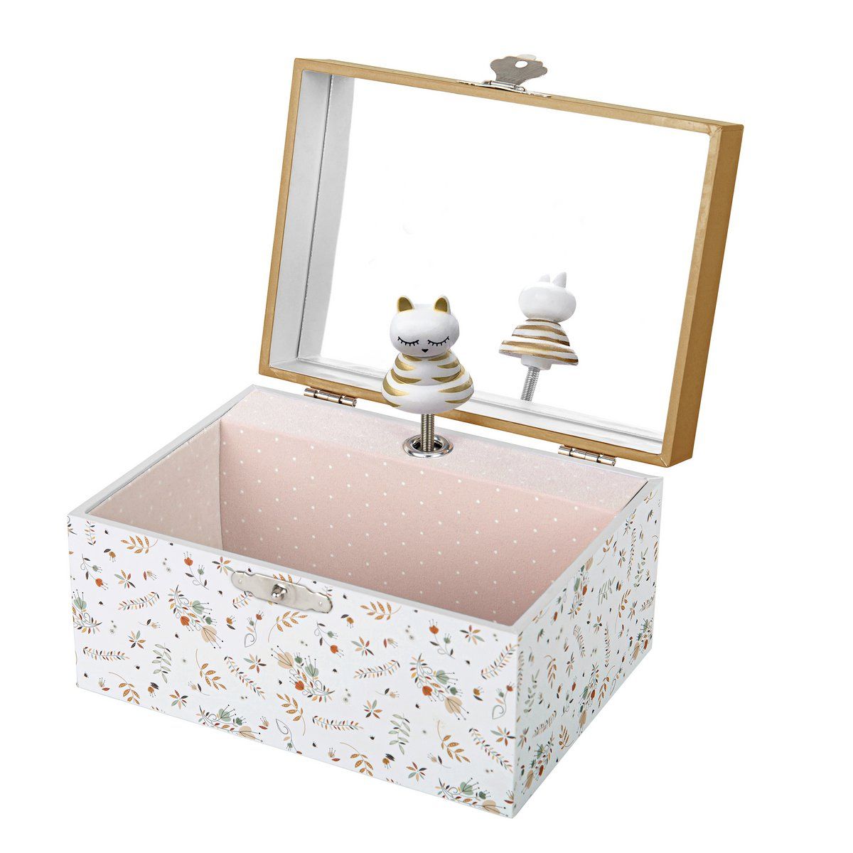 Trousselier music box- Cat in the Prairie Musical Box - Lutin Petit Pois