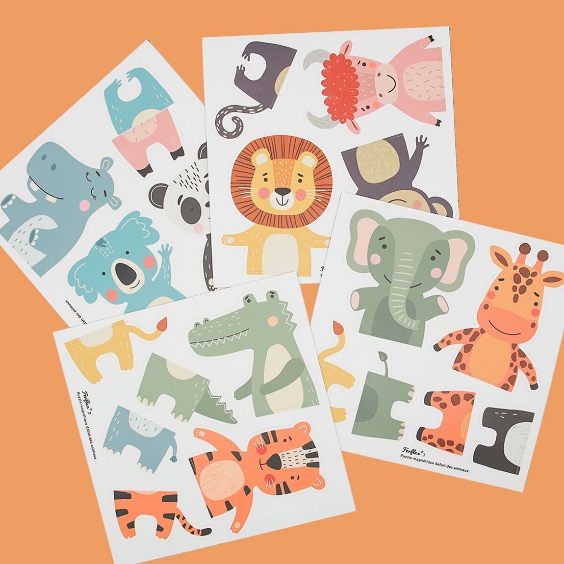 FERFLEX magnet set - animal magnetic puzzle - Safari