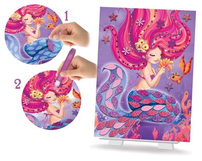 Créa Lign&#39; - Cards to create, Sparkling mermaids