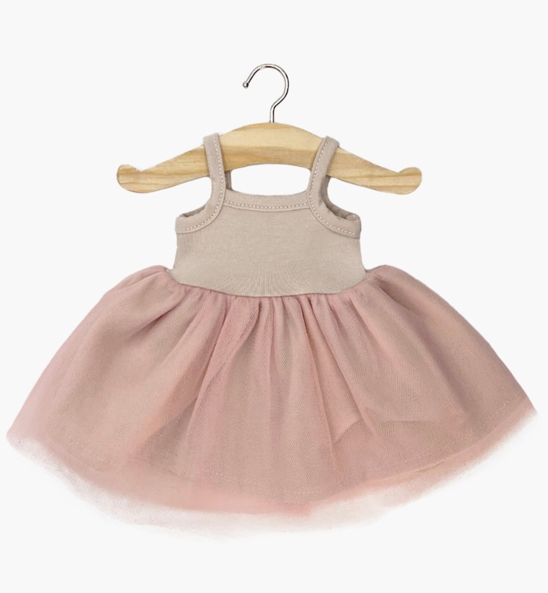 MINIKANE - Tutu Rosella jersey and tulle pink bagatelle