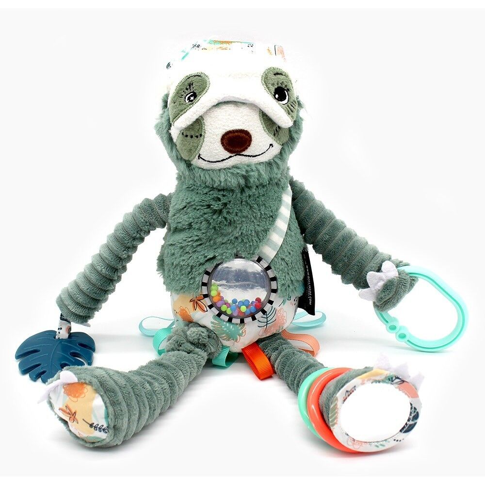 Les Déglingos activity soft toy - Chillos The Sloth nomadic activity soft toy