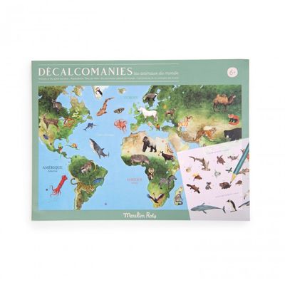Moulin Roty - World map with transfers Tout autour du monde